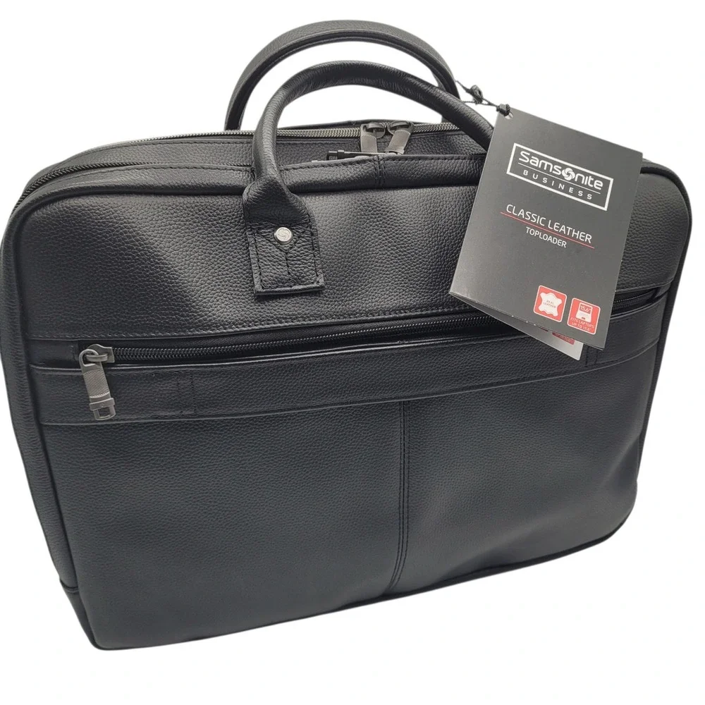 Samsonite Classic Leather Briefcase for 15.6
